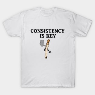 Consistency Is Key Smoking Shirt, Funny Meme Shirt, Oddly Specific Shirt, Vintage Cartoon Shirt, Retro Cartoon T-Shirt, Dark Humor Shirt T-Shirt